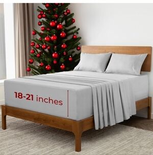 Mellanni Extra Deep Full Sheets - 4 PC Iconic Collection Bedding - Hotel Luxury,